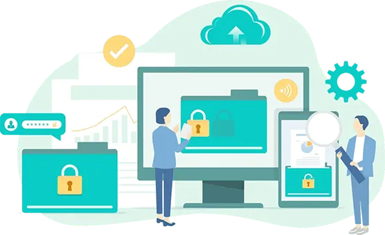 脆弱性診断のイラスト