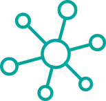 ネットワークを表したアイコン