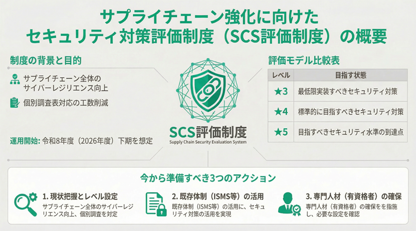 サプライチェーン強化に向けたセキュリティ対策評価制度の概要